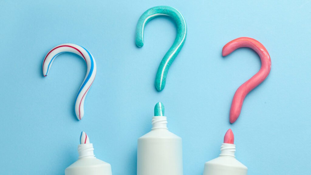 white toothpaste