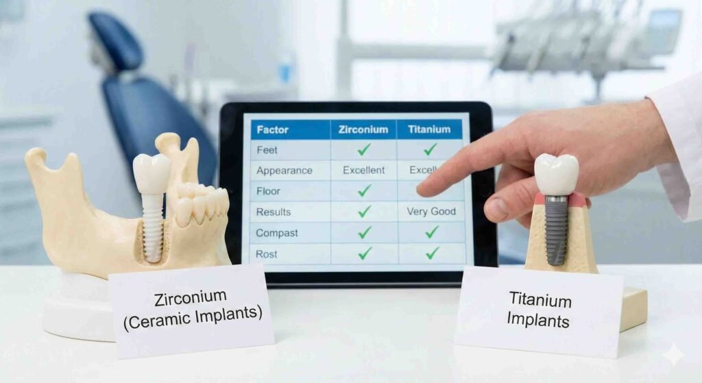Zirconium vs Titanium Implants — How to Decide