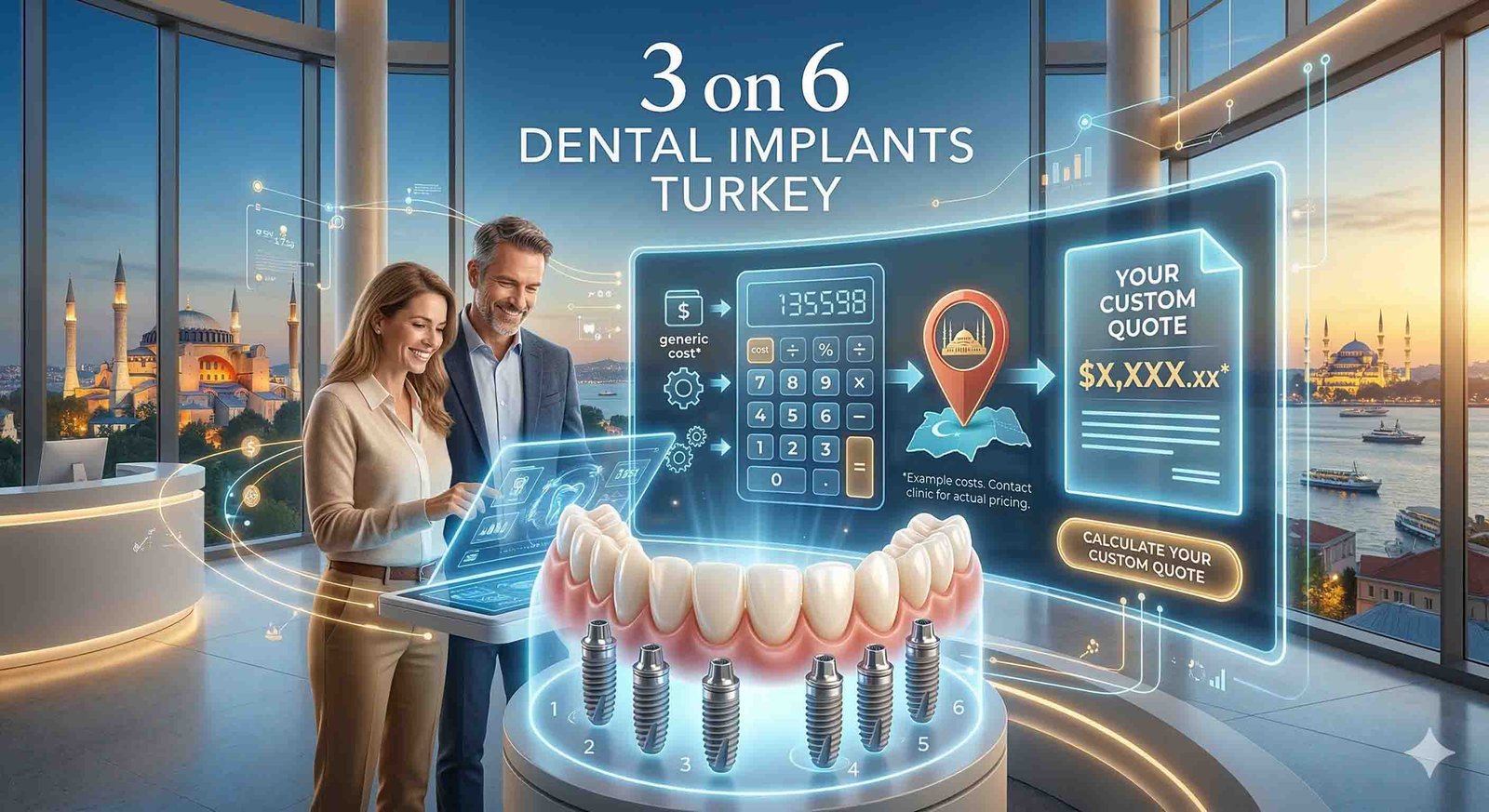 3 on 6 Dental Implants Turkey | Save Up to 70%