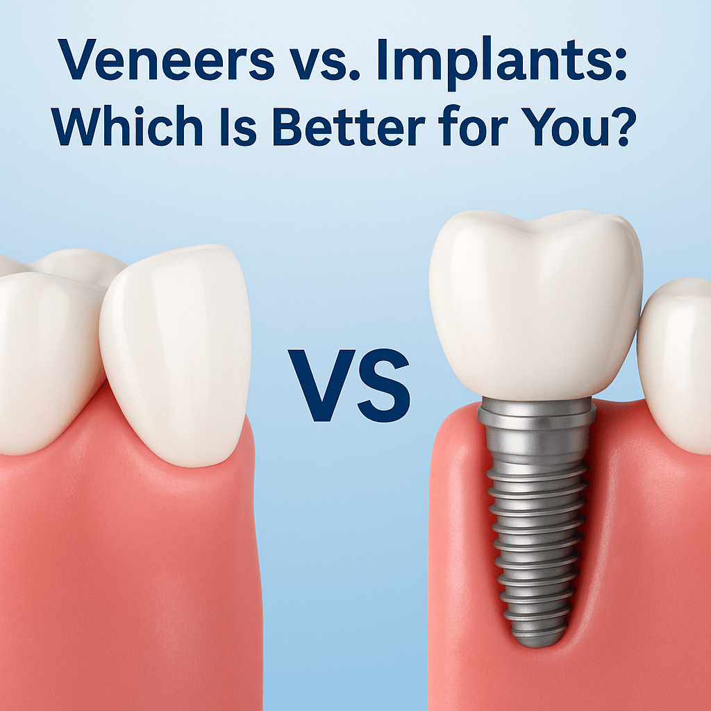 dental implants vs veneers