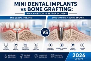 Mini Dental Implants vs Bone Grafting