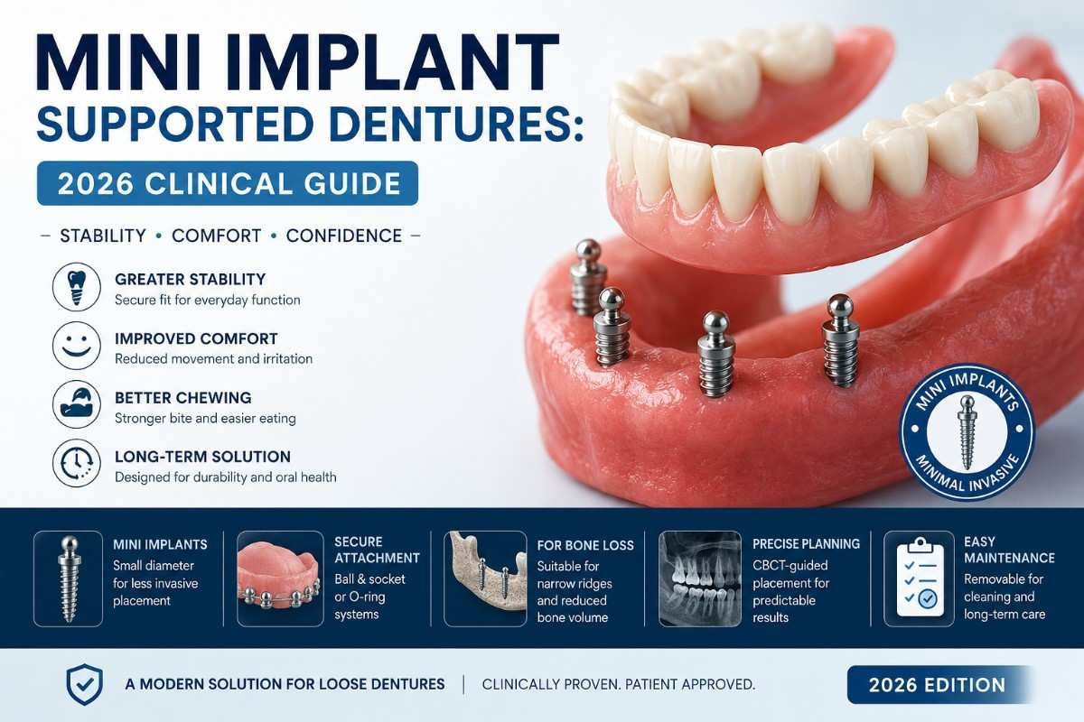 Mini Implant Supported Dentures: Complete 2026 Clinical Guide