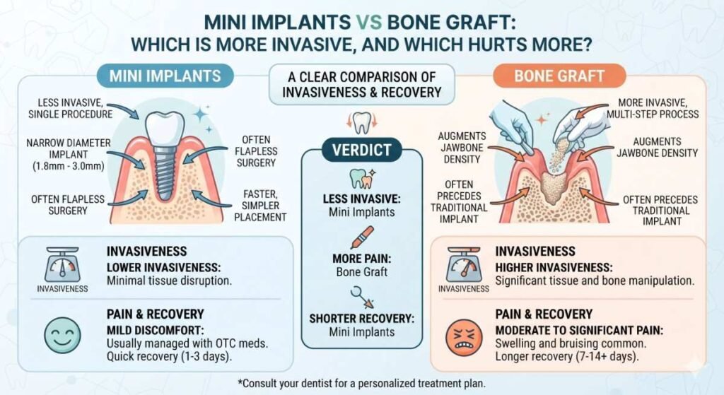 Mini Dental Implants vs Bone Grafting: Which Option Is Better in